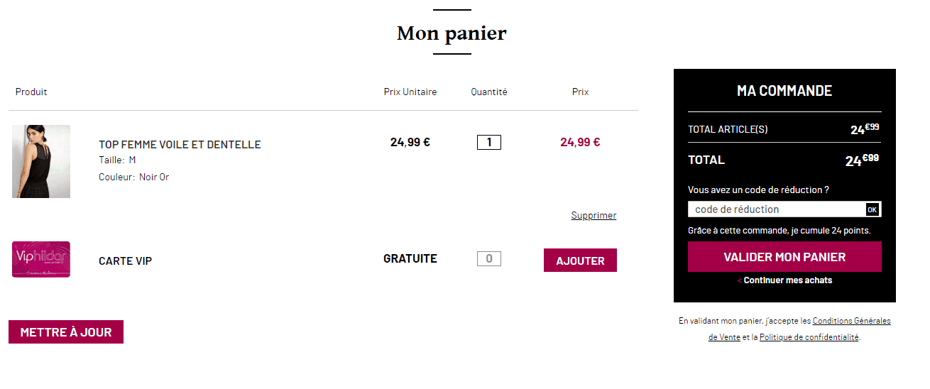 Où mettre un code promo Phildar?