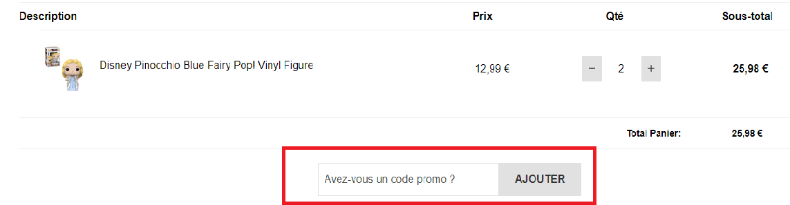 Où mettre un code promo Zavvi
