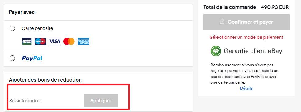 code promo eBay valide