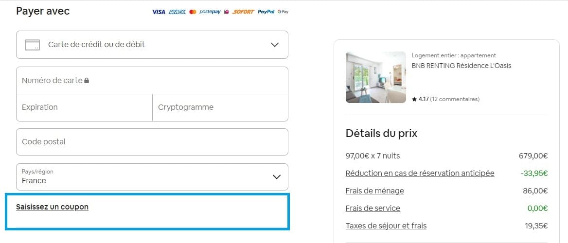 Code promo Airbnb