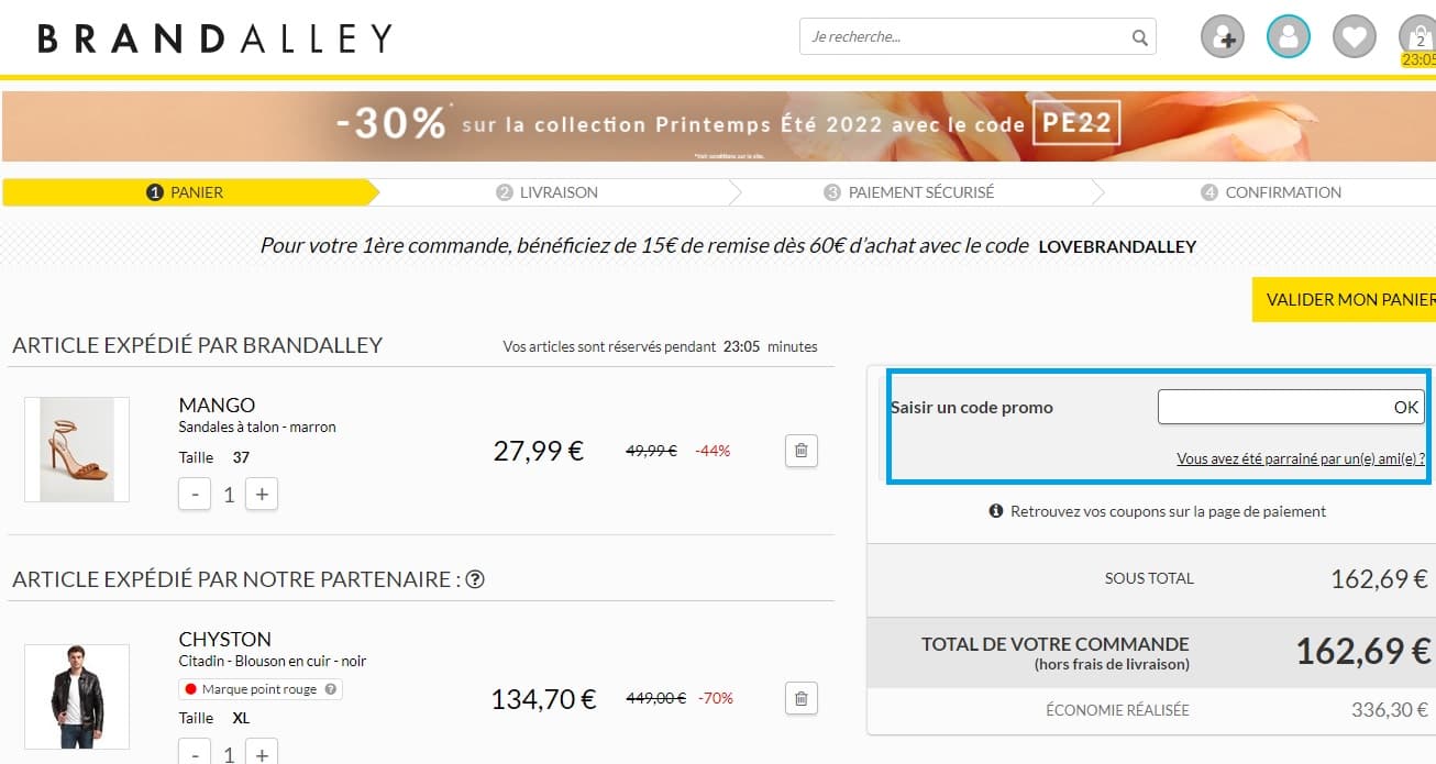 Comment utiliser un code promo BrandAlley valide ?