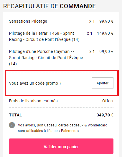 Où utiliser un code promo Wonderbox?