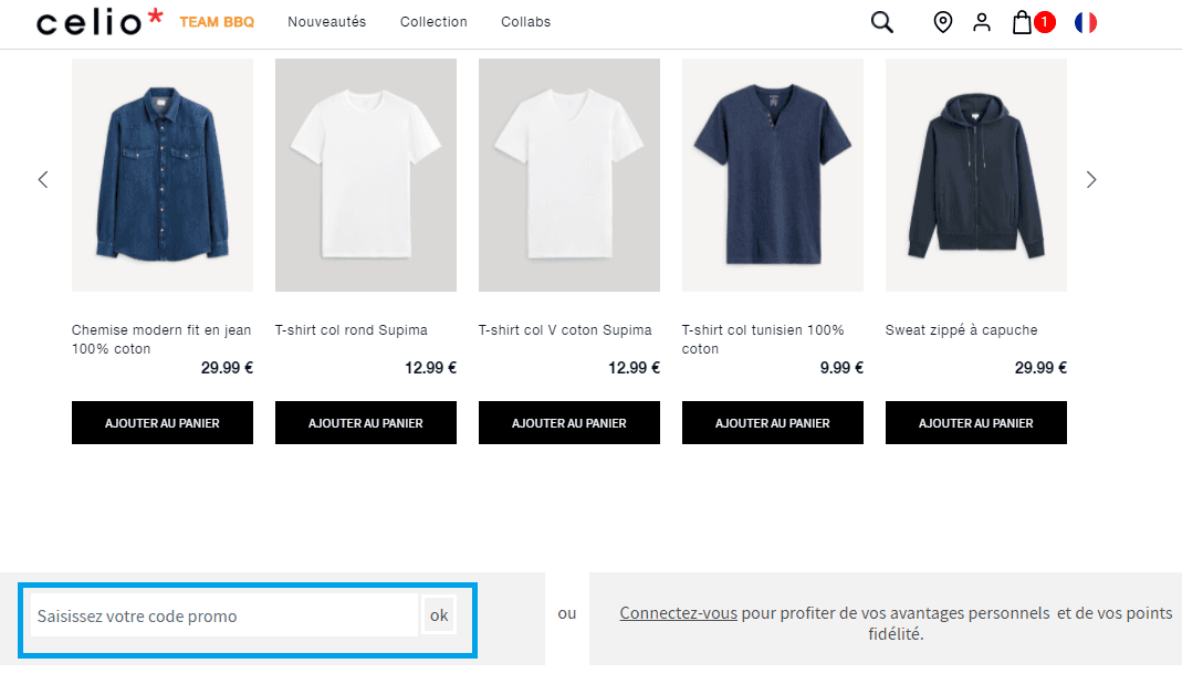 code promo Celio valide