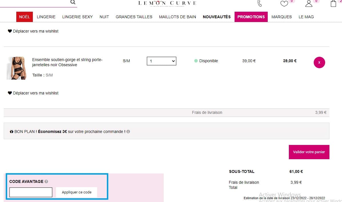 Comment profiter d’un code promo Lemon Curve valide ?