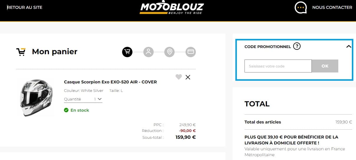 Comment profiter d’un code promo Motoblouz valide ?
