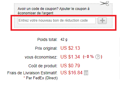 Où mettre mon code promo Pandahall ?