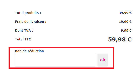 Où mettre mon code promo Paris Prix ?