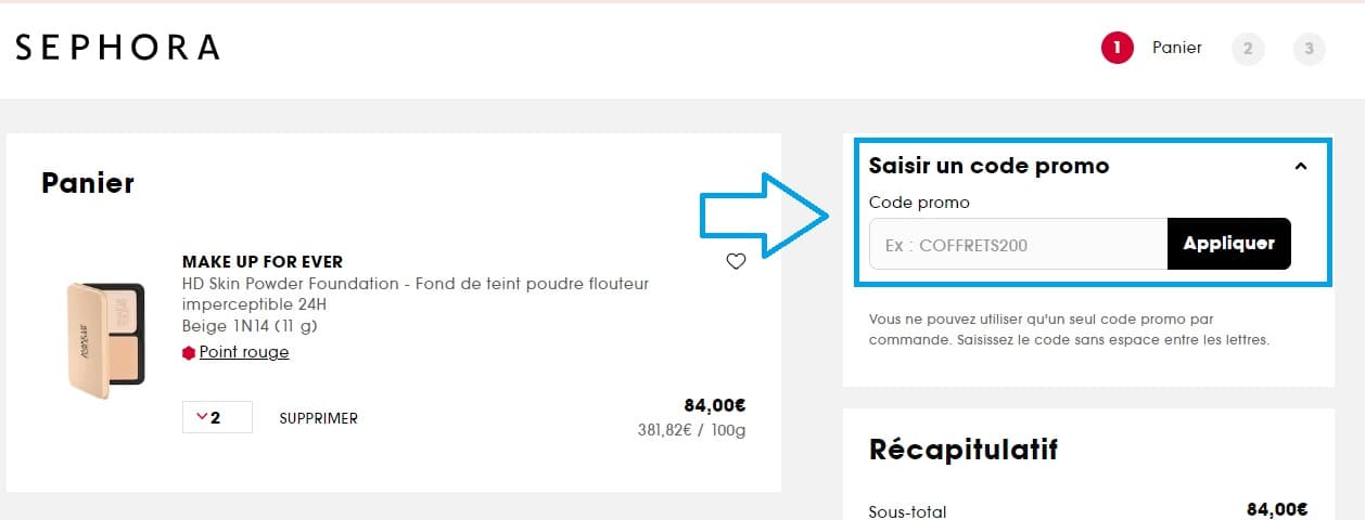 code promo Sephora