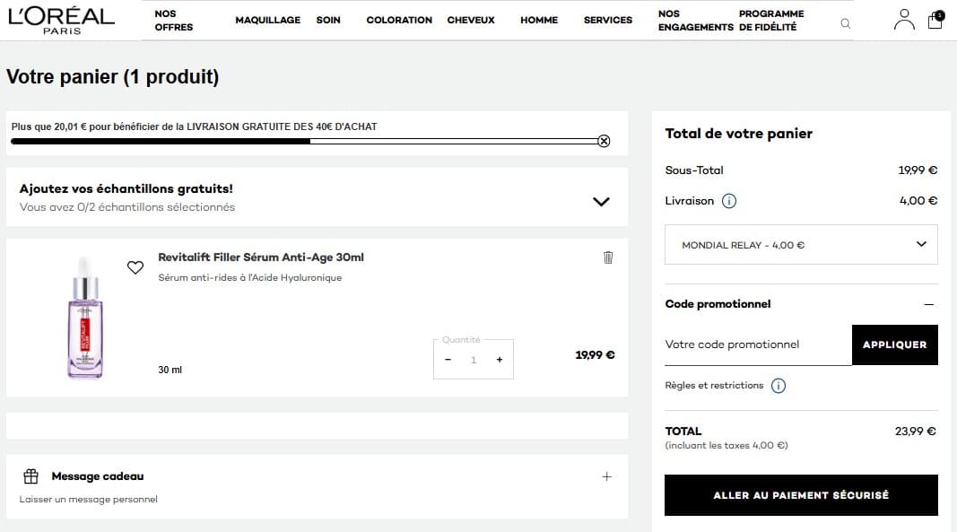 Code promo L'Oréal Paris