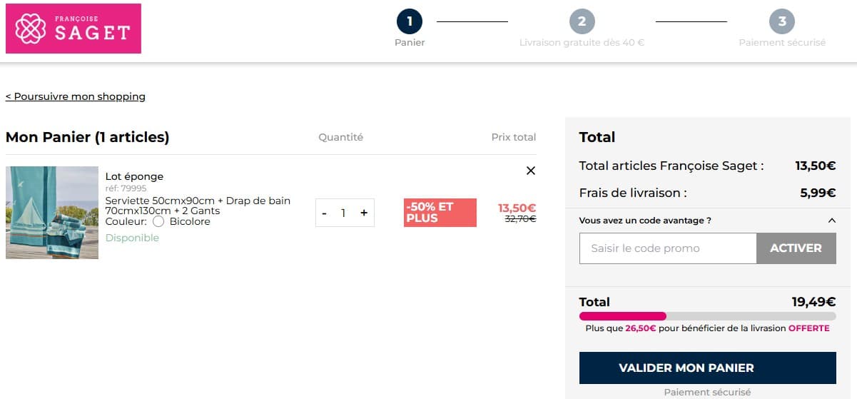 Code promo Françoise Saget