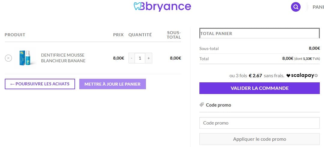 Code promo Bbryance