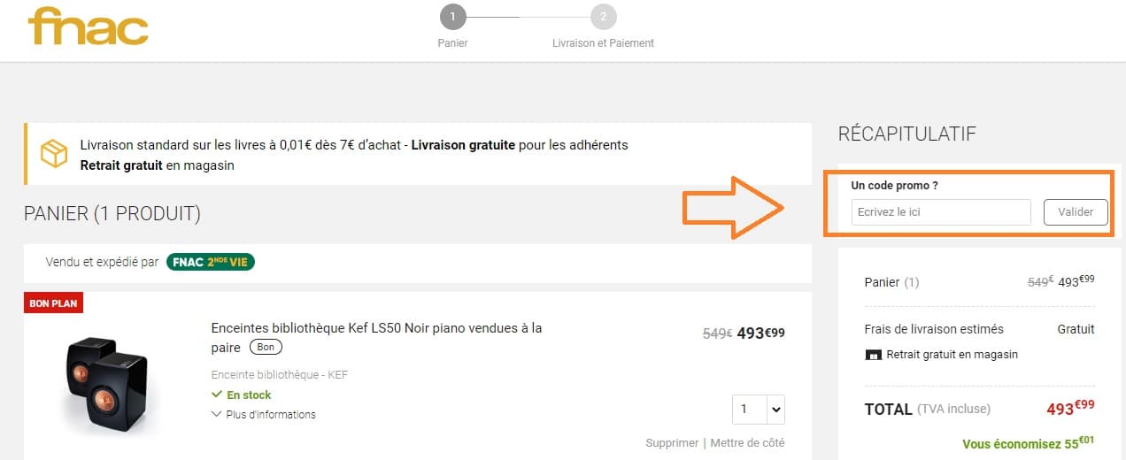 code promo Fnac valide ?