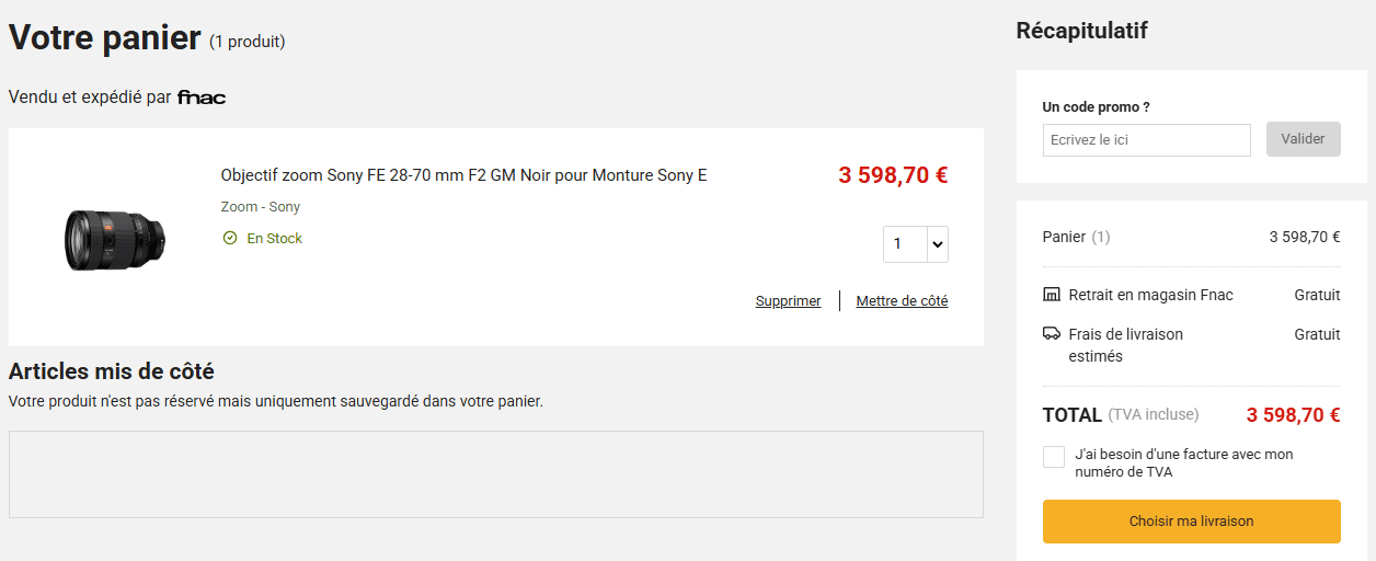 Code promo Fnac Belgique