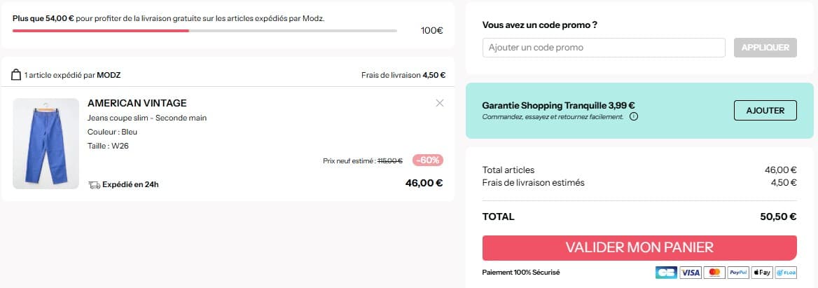 Code promo Modz