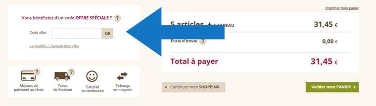 code promo Yves Rocher valide