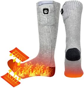 Chaussettes chauffantes Savior HEAT pour hommes et femmes Chaussettes à  batterie pour pieds froids Chaussettes électriques thermiques pour le  camping