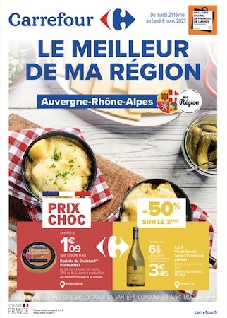 Catalogue Carrefour Le meilleur de ma Région Auvergne Rhône-Alpes 
