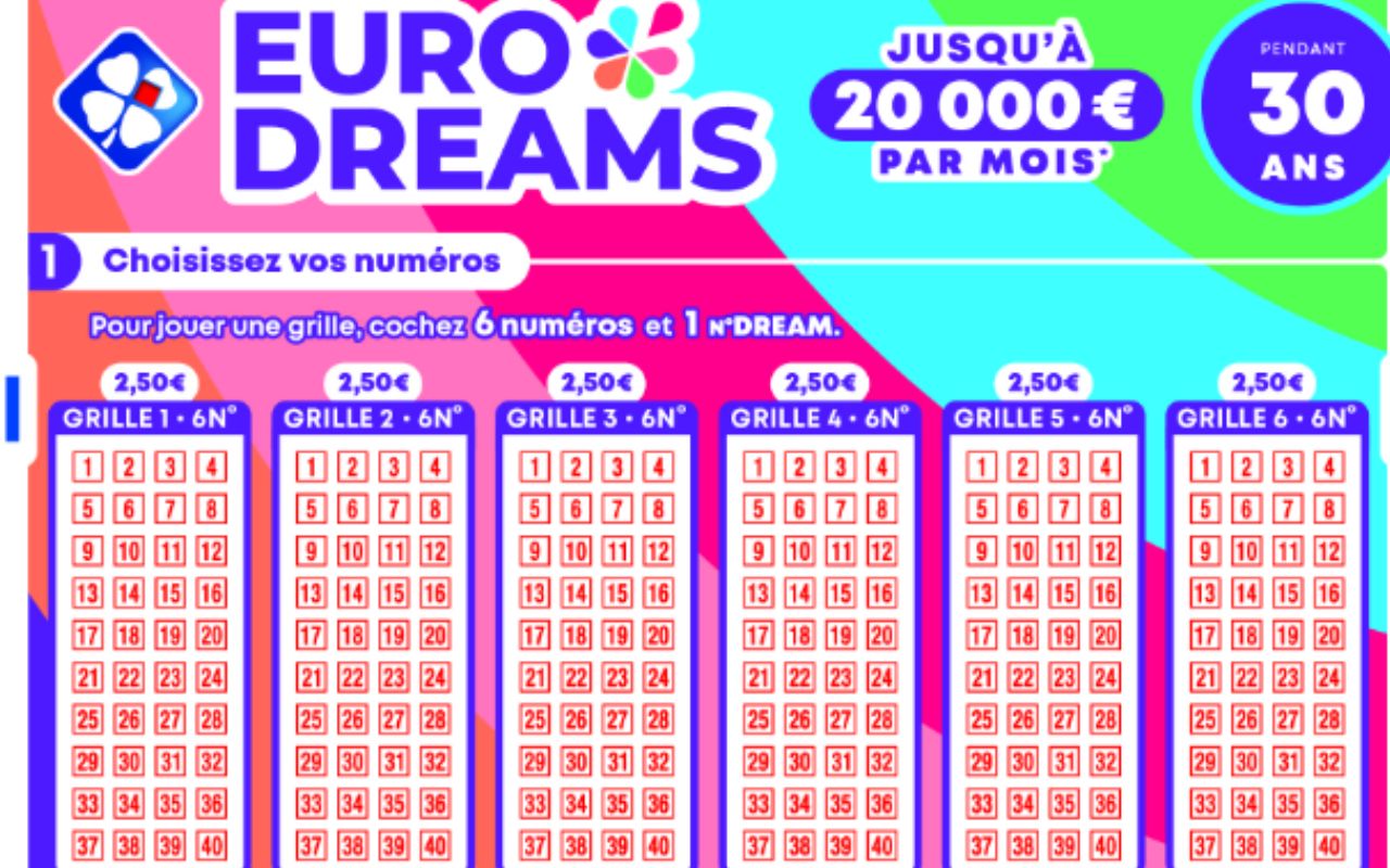 FDJ : comment fonctionne EuroDreams, la nouvelle loterie qui permet de  gagner 20 000 euros par mois
