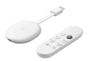 Google TV Chromecast avec Google TV (HD) Neige - Vos divertissements en streaming sur votre téléviseur avec la télécommande vocale – Regardez des films et des séries en HD