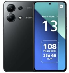 XIAOMI REDMI NOTE 13 4G, Ecran 6.67'', Batterie mAh 5000, Mémoire ROM 256GO,RAM 8GO, Android 13, Snapdragon®685, Midnight Black