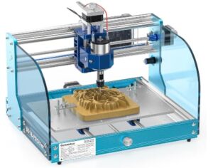 Genmitsu 3018-PROVer V2 Machine de défonceuse CNC avec structure en aluminium pour débutant, mini kit de graveur avec sonde Z, interrupteurs de fin de course, E-stop, idéal pour bois, acrylique, MDF,