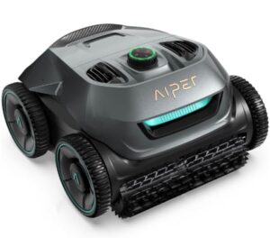 AIPER Seagull Pro Robot de Piscine, Système à Quatre Moteurs, Navigation WavePath, Durée de Ttravail 150 Minutes, Aspirateur de Piscine sans Fil, Idéal pour Les Piscines Jusqu'à 150 m² de Taille