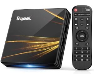 Bqeel TV Box Android 10.0 【4G+64G】 R2 Plus Android TV Box RK3318 Quad-Core 64bit Cortex-A53/ Wi-FI 2.4G/5G / LAN 100M /4K UHD/Boitier Android TV