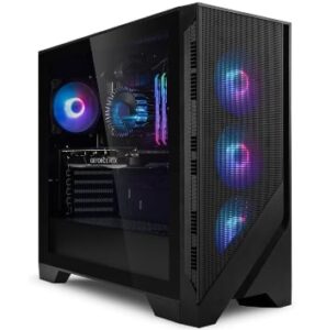 Megaport PC Gamer Fixe Intel Core i7-12700F • Windows 11 • GeForce RTX4060 8Go • 32Go DDR4 • 1000Go M.2 SSD • WiFi • Ventilateur • Unité Centrale Ordinateur de Bureau